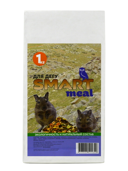 Корм для дегу (чилийской белки) Smart meal 1 кг. - купить с доставкой ...