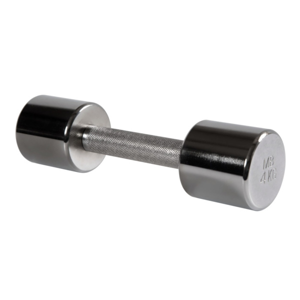 Гантели Mb Barbell MB-FitM-444, 1 шт. по 4 кг, серебристый - купить по ...