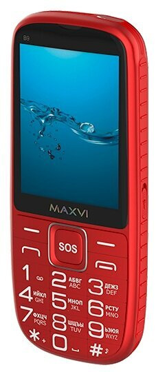 Мобильный телефон Maxvi B9, красный - купить по выгодной цене в ...