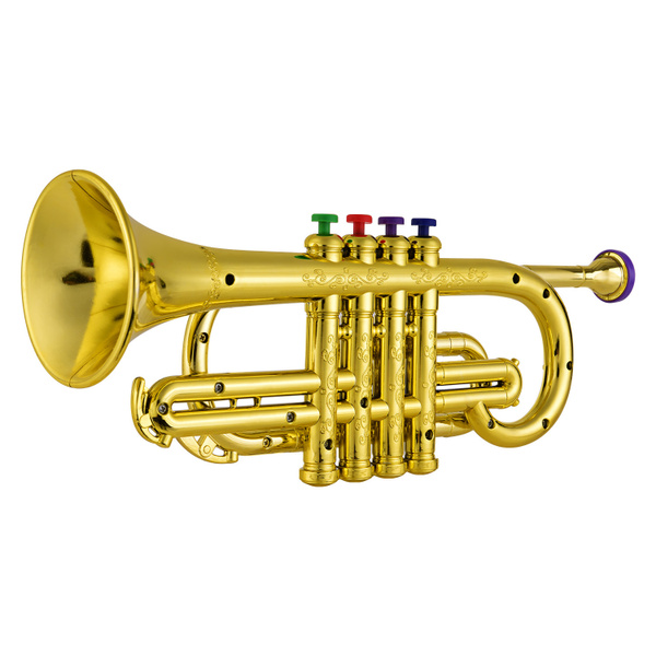 Музыкальные духовые инструменты Trumpet Kids ABS Металлическая золотая ...