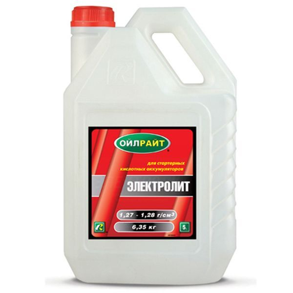 OILRIGHT Электролит кислотный, 5 л, 1 шт. - купить с доставкой по ...