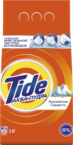 Стиральный порошок Tide Альпийская Свежесть автомат, 3 кг - купить с ...