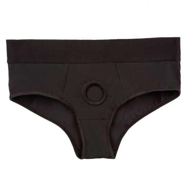 "Черные трусы для страпона BACKLESS BRIEF HARNESS S/M" - купить с ...