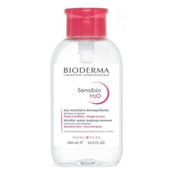 BIODERMA (Биодерма) H2O Sensibio (Сенсибио) мицеллярная вода 500 мл ...