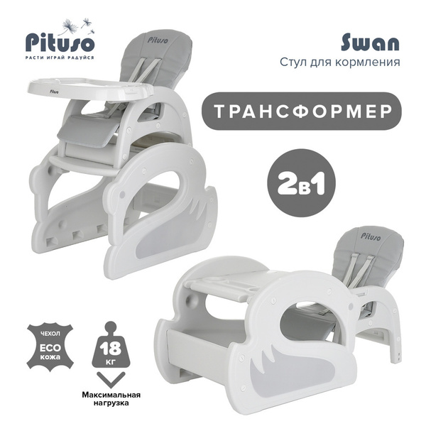 Детский стульчик-трансформер для кормления Pituso Elephant с ...