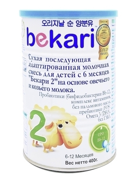 BEKARI Молочная смесь 2 (с 6 месяцев) 400г. 1шт. - купить с доставкой ...