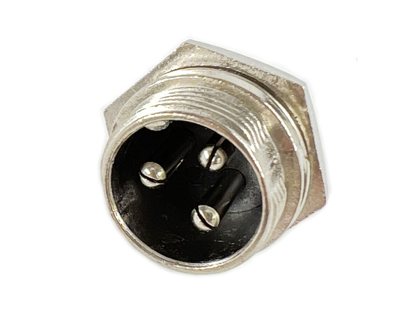 Разъем MIC16 3Pin штекер металл на корпус - купить с доставкой по ...