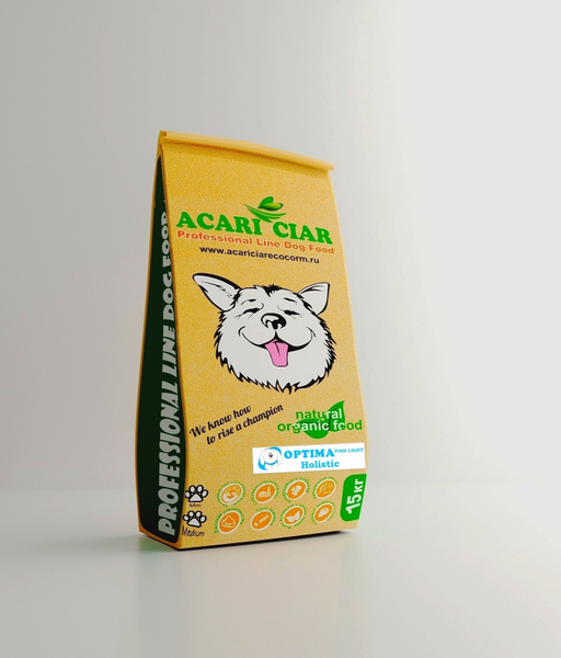 Acari Ciar OPTIMA FISH Lite 15кг Медиум гранула Сбалансированный сухой ...