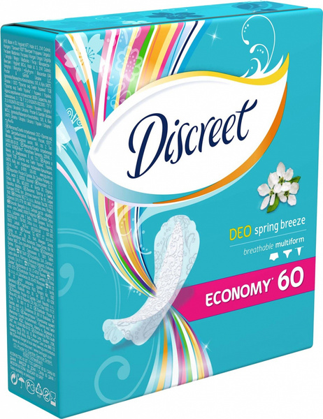Alldays Discreet Прокладки Spring Breeze Single, 60шт, 6 упаковок ...