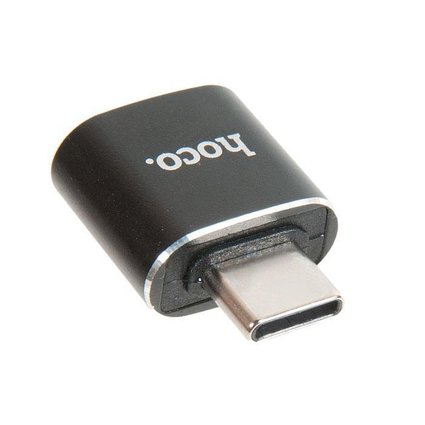 переходник HOCO UA5 Type-C to USB, черный - купить с доставкой по ...