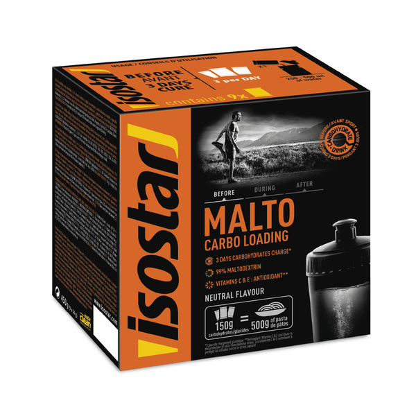 Углеводный напиток Isostar Malto Carbo Loading (9 пакетиков по 50 г ...