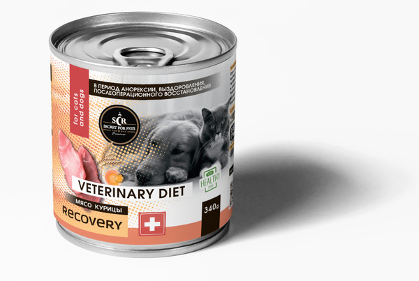 Влажный корм для кошек и собак Secret Premium Recovery с мясом курицы ...