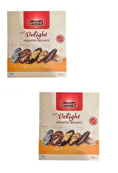 Печенье Lambertz Sweet delight assorted biscuits, 2 шт по 200г - купить ...