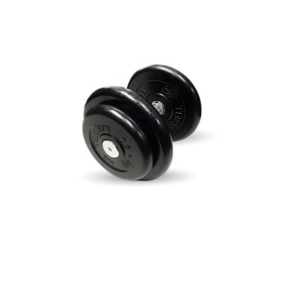 Гантели Mb Barbell MB-FdbM-B16 чёрная, неразборная, с вращающающейся ...