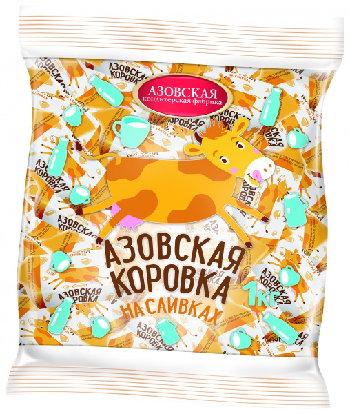 Конфеты молочные "Азовская на сливках" 1 кг - купить с доставкой по ...