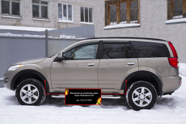 Накладки на колёсные арки Русская Артель Great Wall Hover H5 2011-2016 ...
