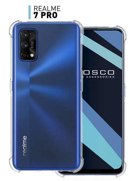 Противоударный силиконовый чехол ROSCO для Realme 7 Pro (Реалми 7 Про ...