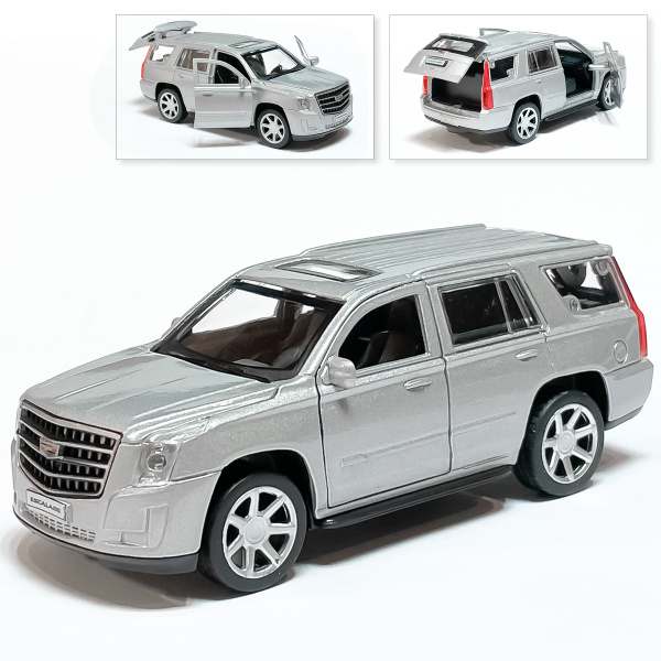Машина Cadillac Escalade, инерционная, серебро, Технопарк, 12 см ...