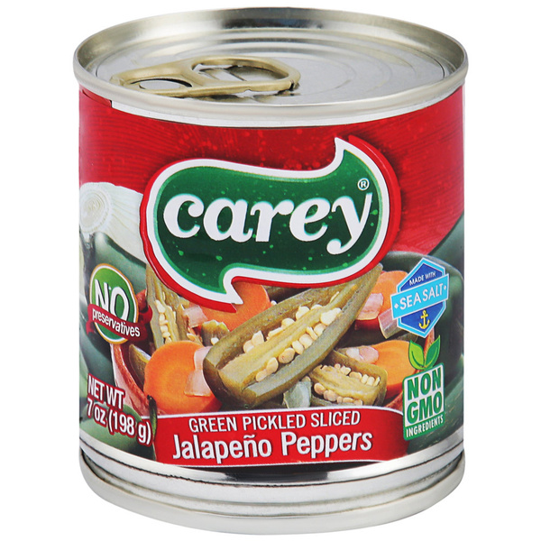 Зеленый перец Халапеньо резаный дольками, Carey, Мексика, 198 г ...
