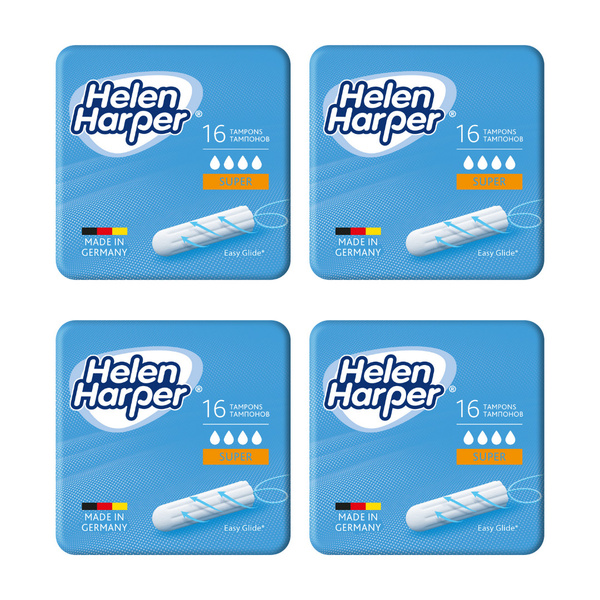 Тампоны женские Helen Harper SUPER - 64 шт, средство для интимной ...