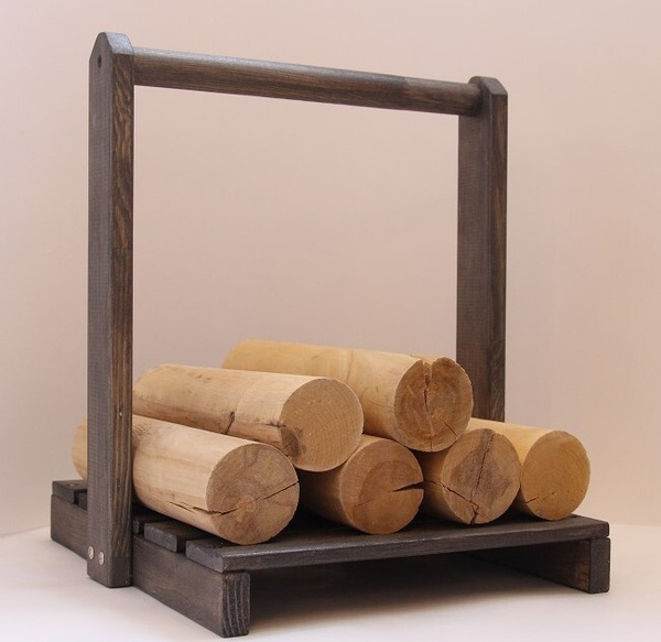 Metall&Woods Дровница-переноска деревянная купить на OZON по низкой ...