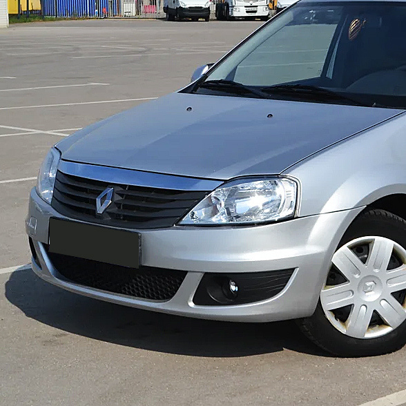 Бампер передний в цвет Renault Logan 1 Рено Логан (2009-2015) фаза 2 ...