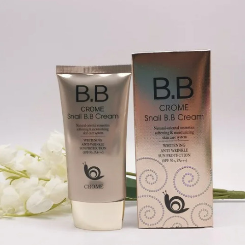 CROME BB-крем для лица с муцином улитки / Тональный крем для SPF 50 ...