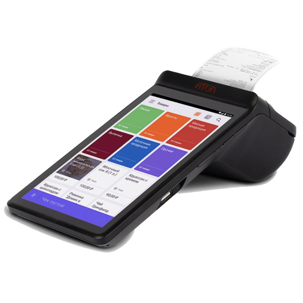 Смарт-терминал АТОЛ Sigma 7. Черный. Без ФН + 1С: Мобильная касса ...
