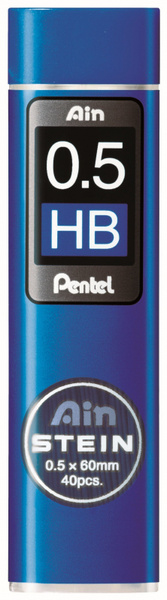 Стержень микрографический Pentel 0,5 мм, HB, 40 грифелей - купить с ...