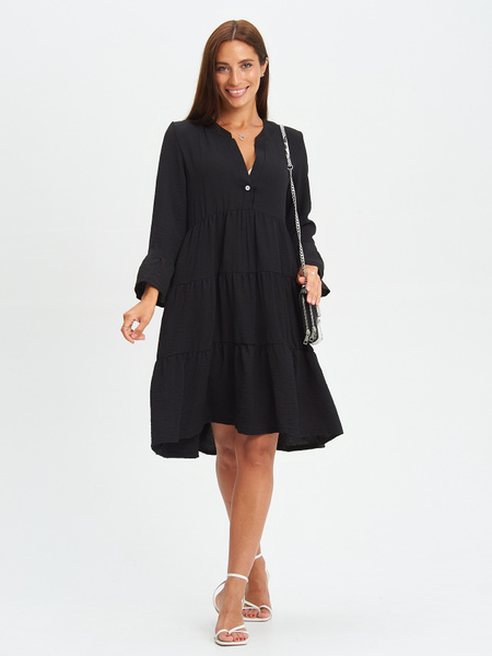 Платье летнее трикотажное с длинным рукавом, Женский, Лето, размер 42 ...