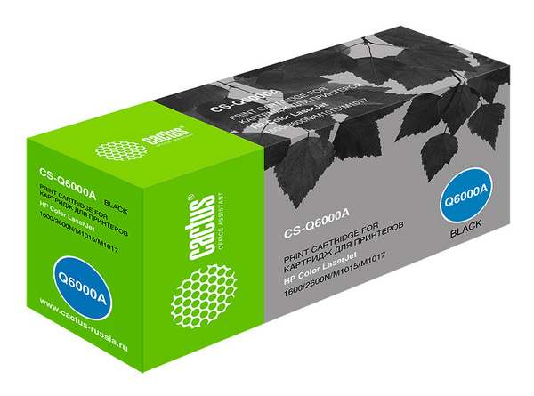 Расходник для печати Cactus CS-Q6000A, Черный (black), для лазерного ...