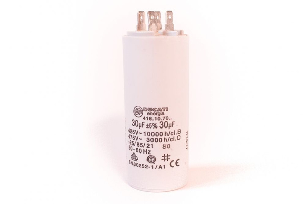 Конденсатор пусковой Ducati Energia 416.10.7060 (30мкФ 475В клеммы 6,3 ...