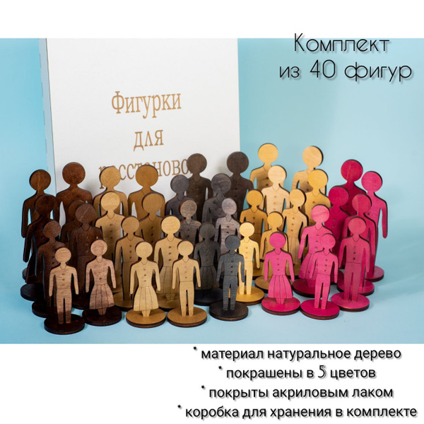 Фигурки для семейных расстановок по Хеллингеру, силуэты людей - купить ...