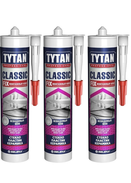 Клей строительный Tytan Professional Fix 310 мл 0.340 кг, 3 шт ...