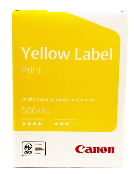 Бумага офисная A4 Canon Yellow Label Print 80г 500 листов 6821B001 ...