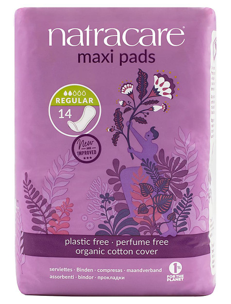 Natracare Органические прокладки Maxi Regular 2 капли 14 шт - купить с ...