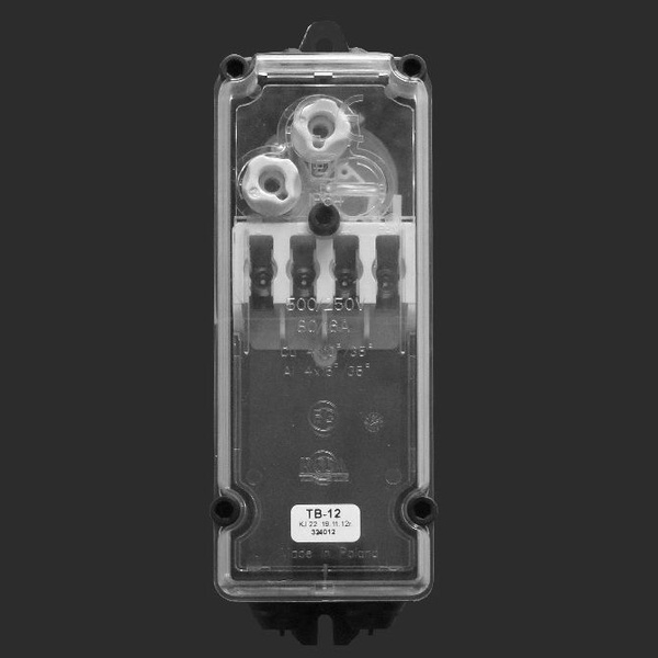 Вводный распределительный щиток ТВ-12. Уличный. На 2 предохранитель ...