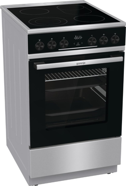 Плита Электрическая Gorenje GEC5C61XPA нержавеющая сталь стеклокерамика ...