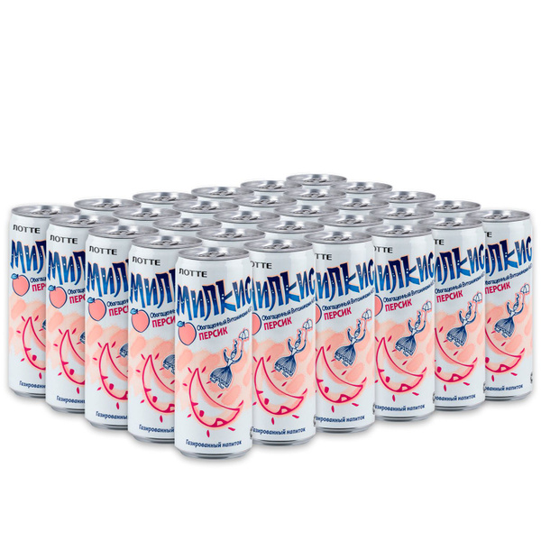 Напиток Lotte Milkis со вкусом Персика (Милкис) 0,25л х 30шт - купить с ...