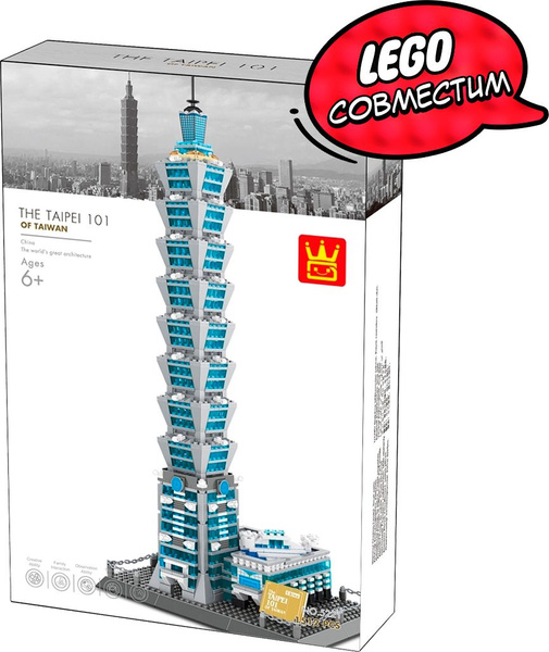 Интерьерный конструктор для детей и взрослых Wange небоскрёб Тайбэй 101 ...