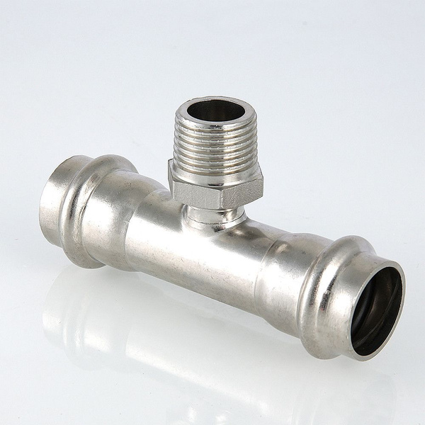 Пресс-тройник из нержавеющей стали Kromwell НР 35 мм x 1", KW ...