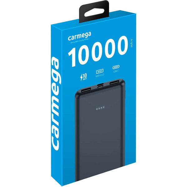Внешний аккумулятор (Power Bank) Carmega 10000mAh Charge 10 black (CAR ...