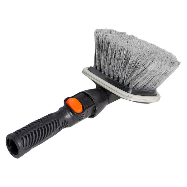 Щетка для мытья с насадкой для шланга, мягкой распушенн. щетиной ...