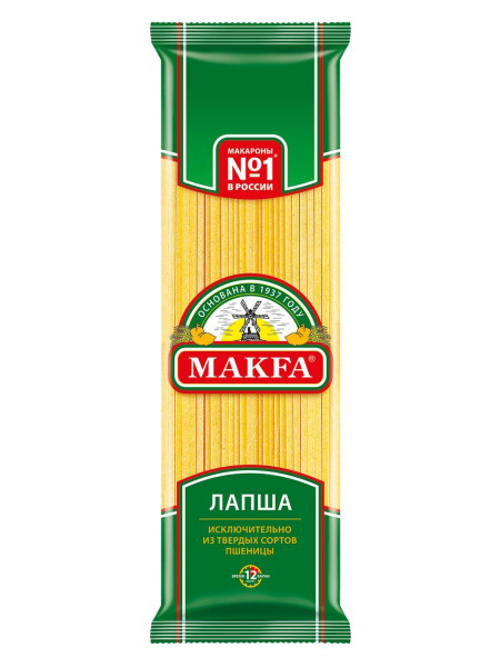 Макароны Makfa Лапша длинная, 450 г - купить с доставкой по выгодным ...
