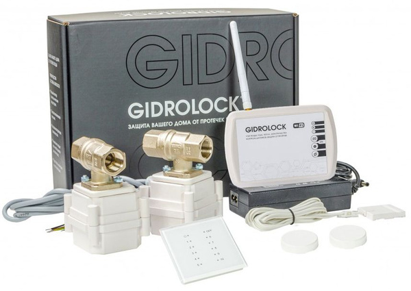 Система контроля протечки воды Gidrоlock Radio + Wi-fi 1/2 ...