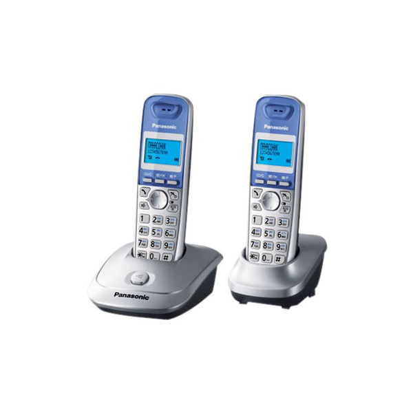 Радиотелефон DECT Panasonic KX-TG2512RUS, серебристый - купить с ...