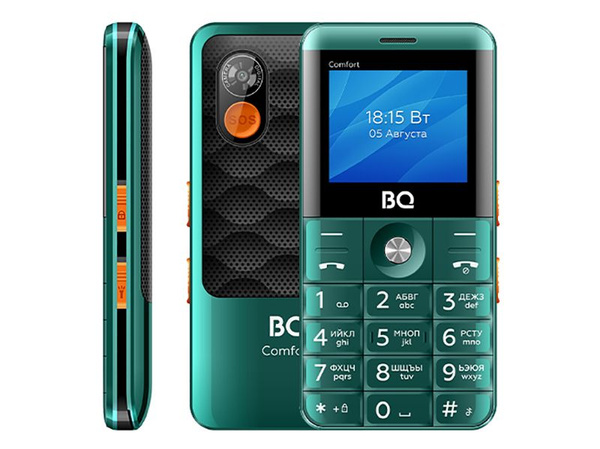 Мобильный телефон BQ 2006 Comfort, зеленый, черный - купить по выгодной ...