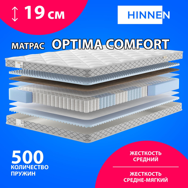 Матрас Hinnen HinnenOptimaBalance, Независимые пружины, 180 - купить по ...