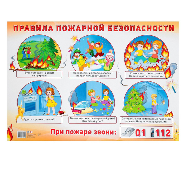 Правила пожарной безопасности. А2. Плакат - купить с доставкой по ...