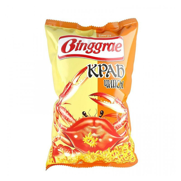 Чипсы Binggrae Краб, 130 г, Россия - купить с доставкой по выгодным ...